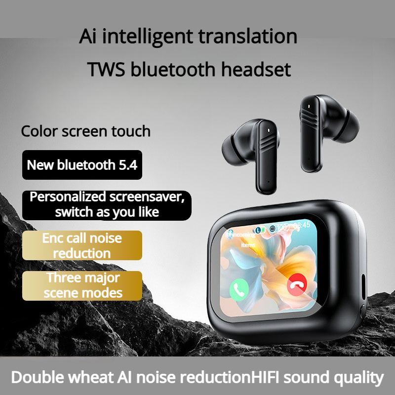 Noise Cancelling Headphone - Écouteurs intra-auriculaires à écran tactile complet